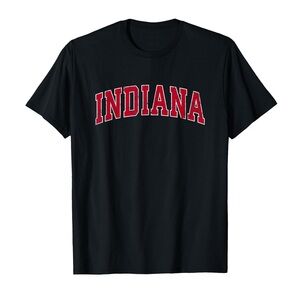 NWT Indiana Collegiate Graphic T-Shirt - Black - Size M